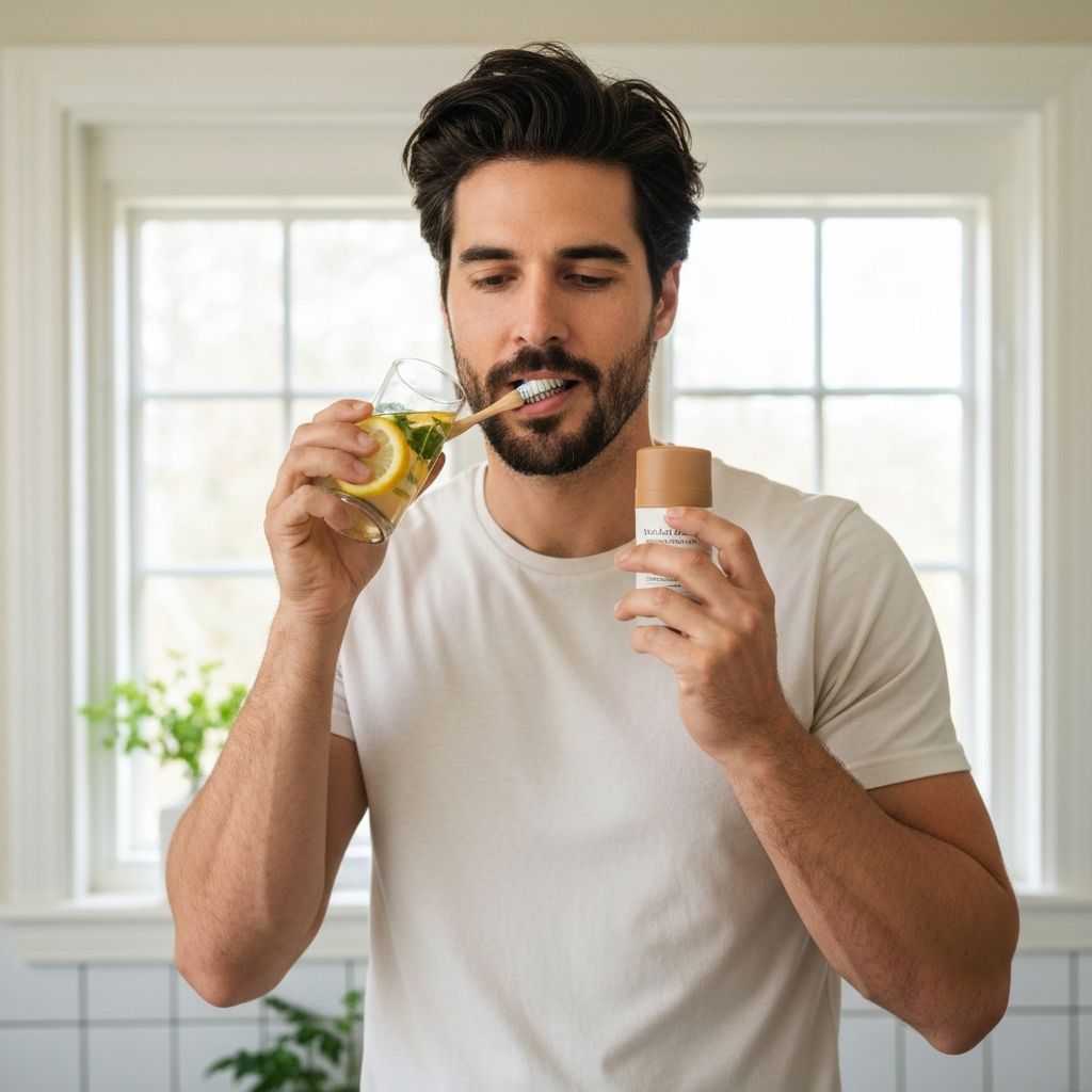 Daily wellness routine for men